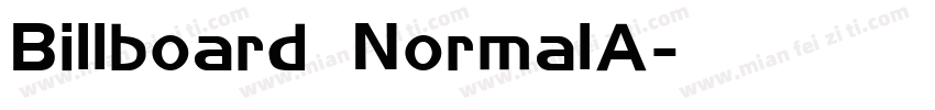 Billboard NormalA字体转换